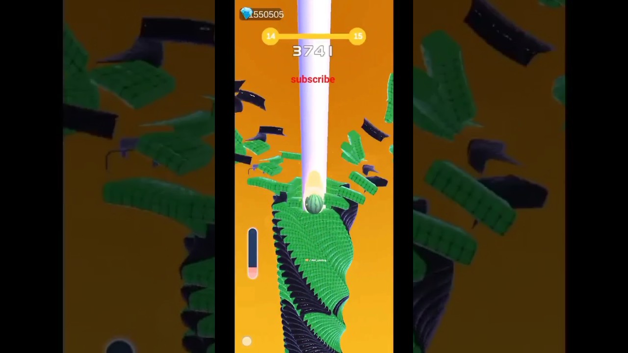 |stackball 🥰 gameplay|Level 16 #shorts #gaming #viral #games #stackable ...