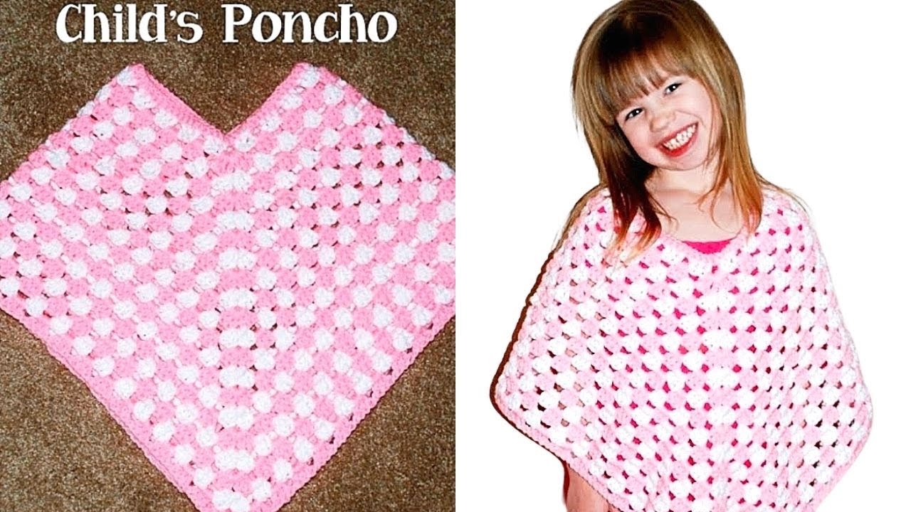 How to Crochet a Child Poncho: Step-by-step for Beginners - YouTube