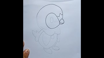 How to draw Piplup Pokemon #shorts
