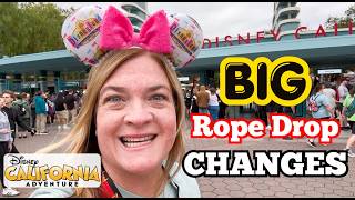 BIG changes for Rope Drop at Disney California Adventure