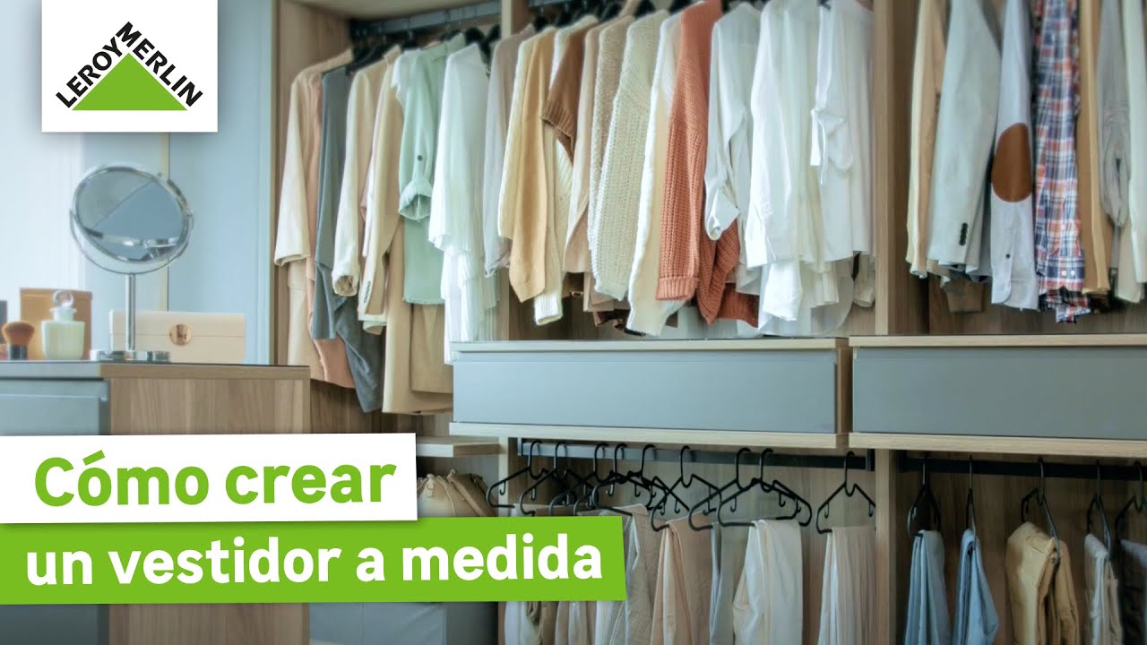 Armario vestidor con puertas o sin puertas a medida con diseño interior y  diferentes acabados (10)