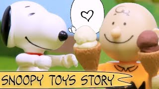 Snoopy | NEW TOYS 🍦Snoopy Loves Ice Cream 🍦Peanuts Toy Stories | Kids Toys | Videos for Kids