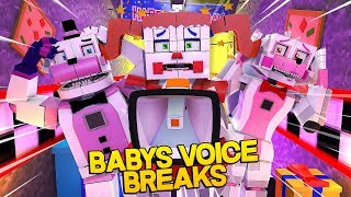 Minecraft Fnaf: Sister Location - Circus Babys Voice Breaks (Minecraft Roleplay)