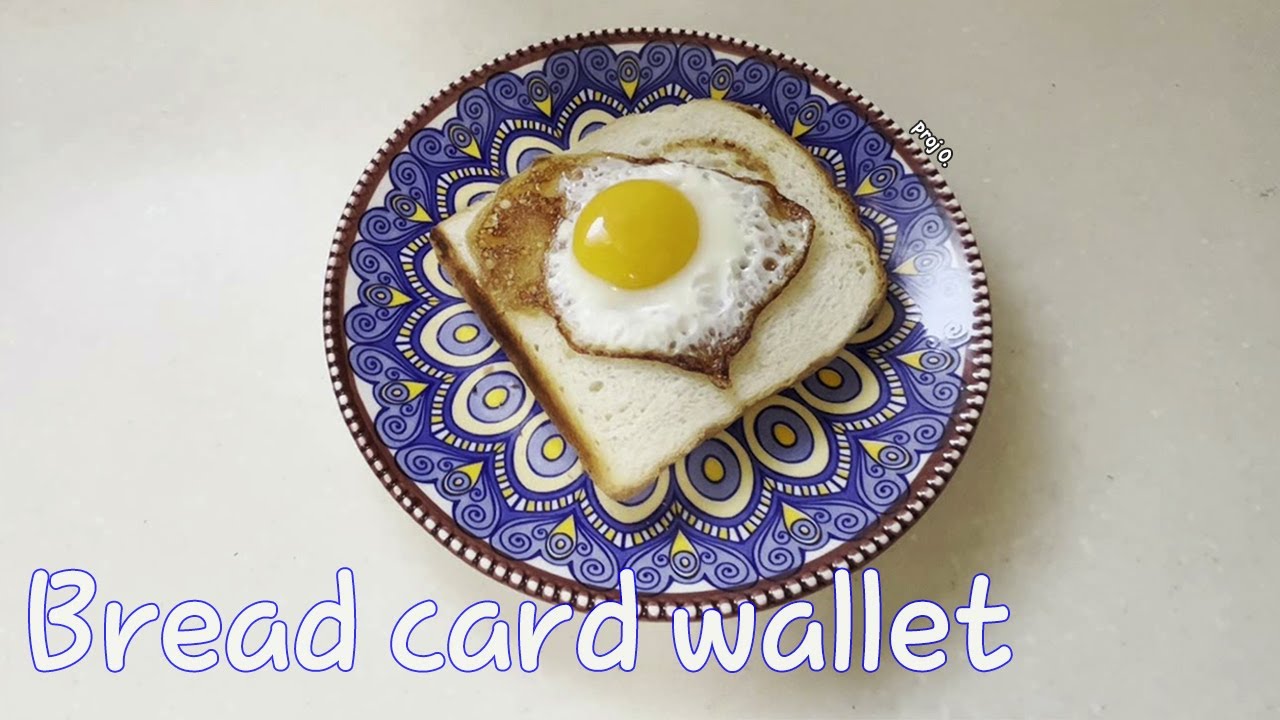 🍞 카드지갑 만들기 / Egg Bread card wallet / free pattern - YouTube