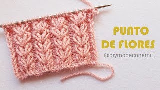 How to knit a flower stitch
