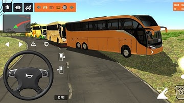 2025 new coach bus simulator 💥 || indonesia bus simulator part-70 #bus #game #simulator #comman
