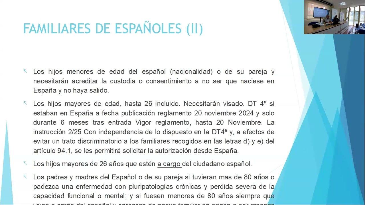 Permisos sobre circunstancias excepcionales y normativa de familiares españoles
