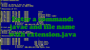 How to run java program in command prompt in window 10.