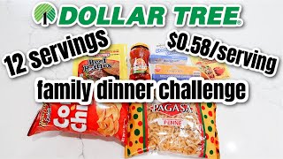 $7 LARGE FAMILY DINNER FROM DOLLAR TREE | COOK WITH ME ON A BUDGET