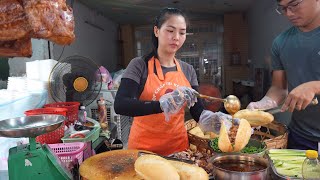 Bánh mì heo quay Kim Mai 15k/ổ khách đông 2 người làm luôn tay