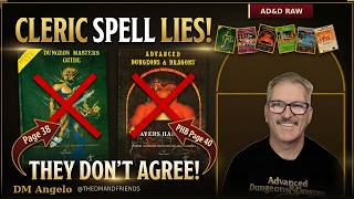 Most Tables Run Cleric Spells Wrong —The PHB and DMG Contradict Each Other on This Page