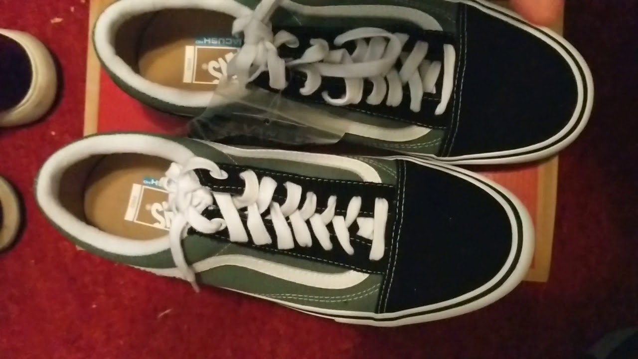 vans old skool black duck green