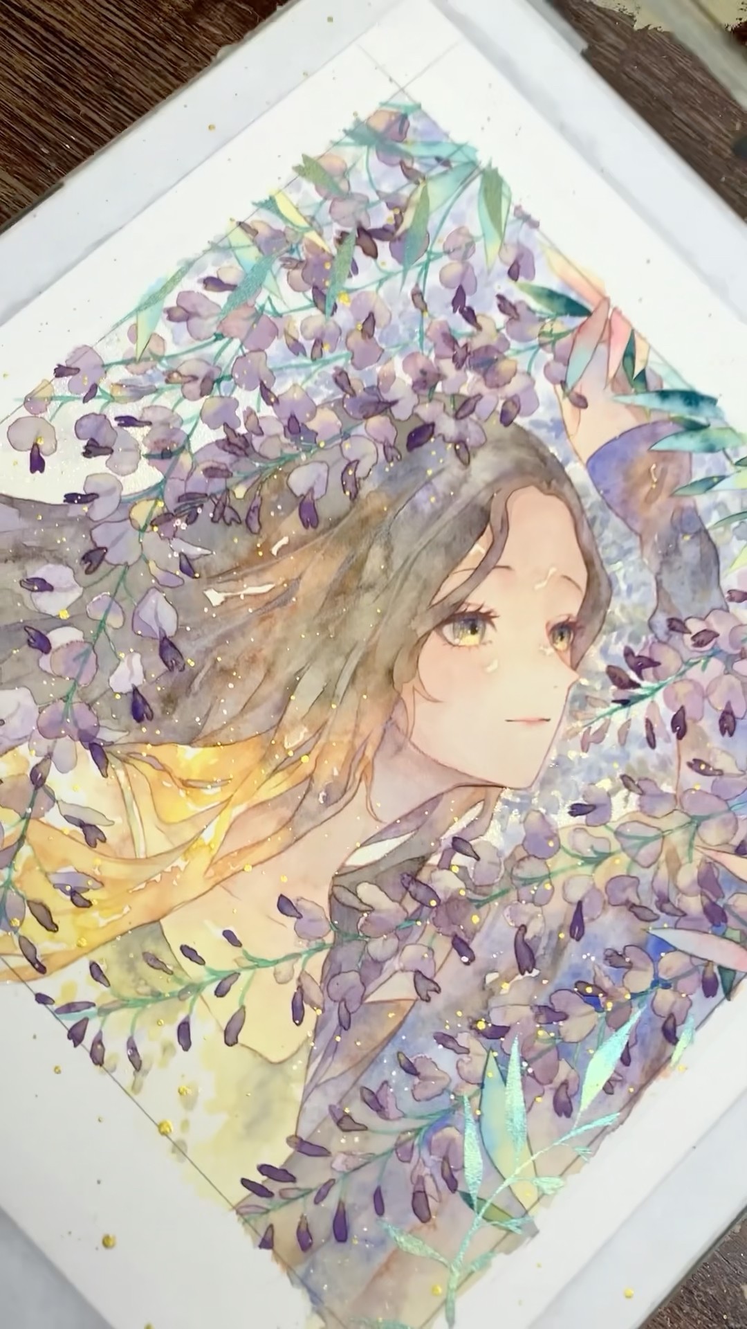 イラスト　オリジナル画　水彩画　自作画　真作 イラストshort - YouTube