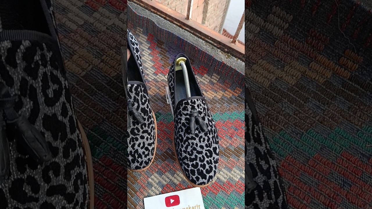 Chenille Tassel Loafers Size 41 | Handmade Lightweight Shoes with Microlight Sole