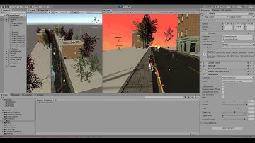 Unity3D - Procedural Generation Infinite Runner with Flocking - action 1