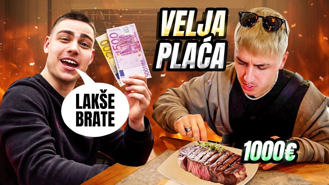 NATERAO SAM VELJU DA MI PLATI SVE STO POJEDEM I EVO STA SE DESILO..@Veljaa