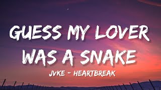 JVKE - what heartbreak feels like (pretty little liar) (Lyrics) guess my lover was a snake
