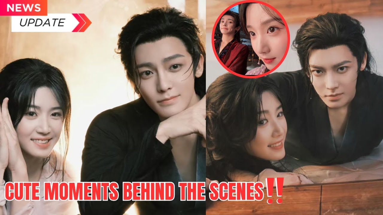 🔴[BTS] Интимный момент Хоу Минхао и Лу Юйсяо во время перерыва в съемках❗
