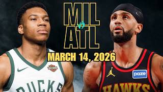 Milwaukee Bucks vs Atlanta Hawks Full Game Highlights – March 14, 2026 | NBA 2025-2026