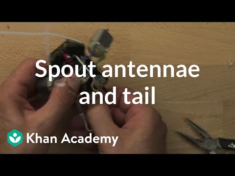 Spout antennae and tail | Home-made robots | Electrical engineering | Khan Academy
