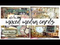 Mixed Media Cards | Masculine Cards with 13Arts Grungy Walls | ms.paperlover