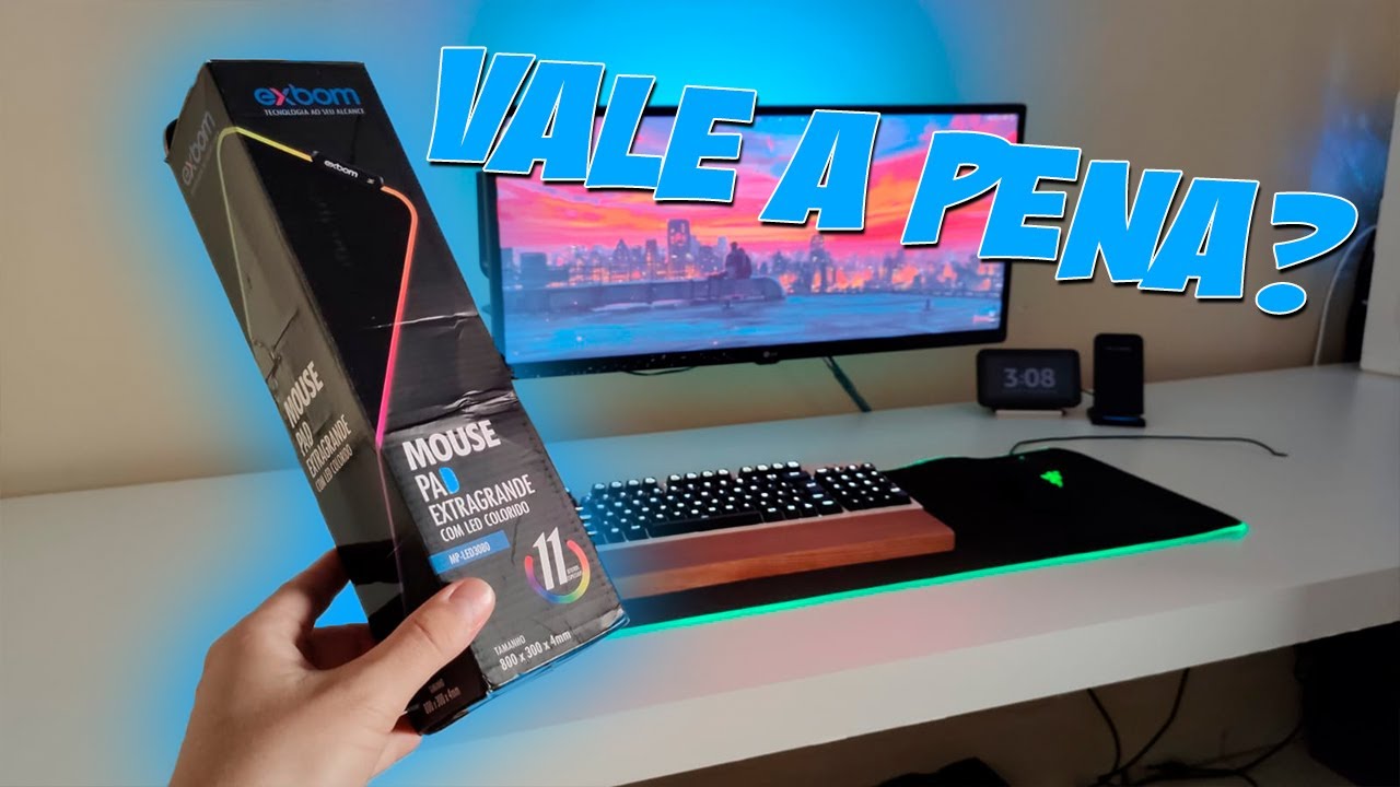 MOUSEPAD EXBOM RGB VALE A PENA - OPNIÃO ORIGINAL