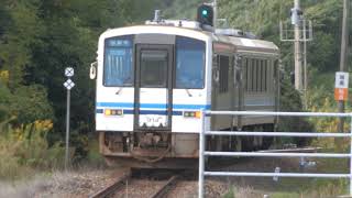 キハ120形×2出雲市ゆき波子駅発車