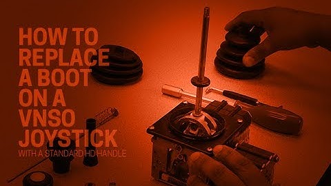 How to Replace a Boot on a VNSO Joystick with a Standard HD Handle