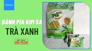 Bánh Pía Kim Sa Trà Xanh Tân Huê Viên 480G 12 Cái Shopthuan