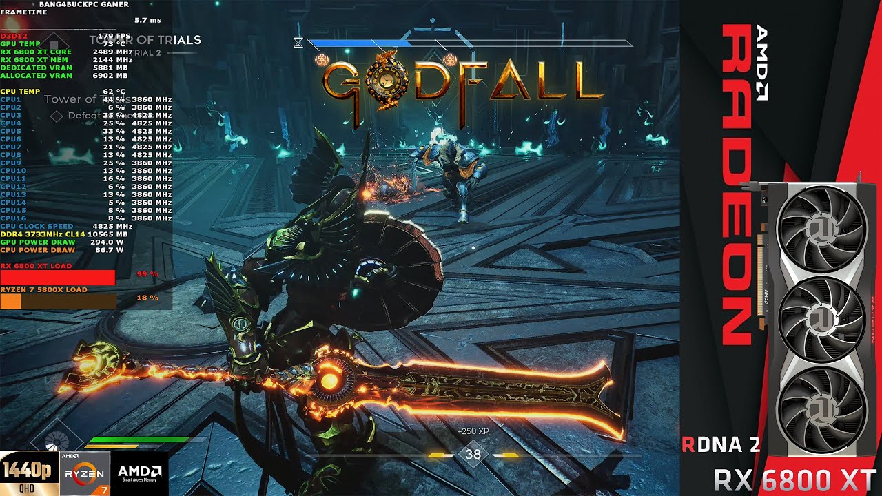 GodFall Epic Settings Ray Tracing Primal Update Patch v2.4.54 1440p | RX 6800 XT | Ryzen 7 5800X