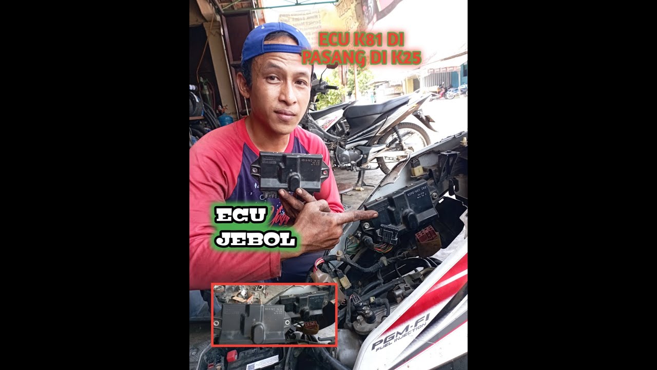 ECU BEAT JEBOL??ECU K81 DI PASANG DI K25 - YouTube