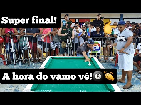 Baianinho de Mauá X Marcelo Baiano, final do torneio de sinuca de