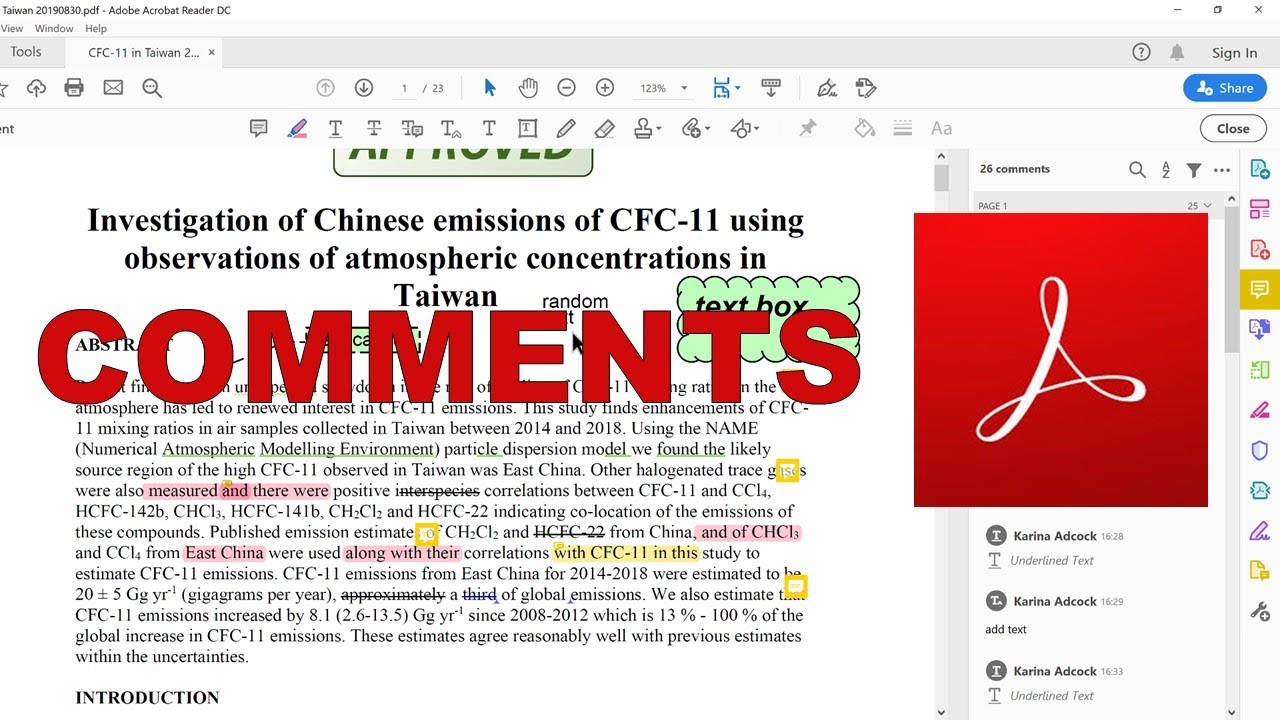 How To Make Comments In Adobe Acrobat Reader