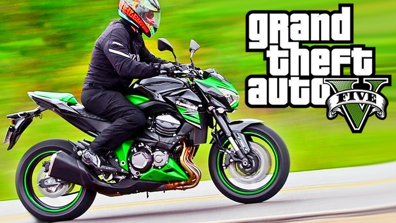 GTA V Moto Kawasaki Z800 - MOD Motos - YouTube