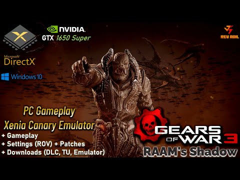 XENIA Gears Of War 3 Raams Shadow PC Gameplay | Xenia Canary Install Guide | Full Playable