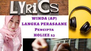 WINDA DWI LESTARI - LANGKA PERASAANE || LIRIK