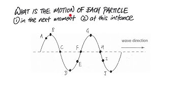 Determine the motion of a particle on a transverse wave