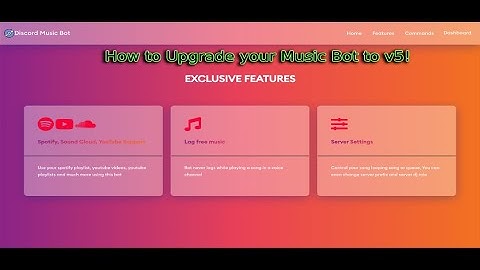 How to upgrade you Music Bot to v5