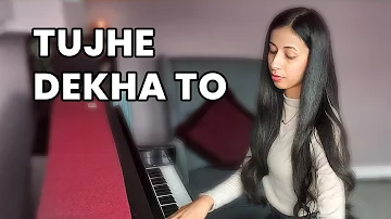 Tujhe Dekha To Ye Jana Sanam piano cover | Anu Ghataore