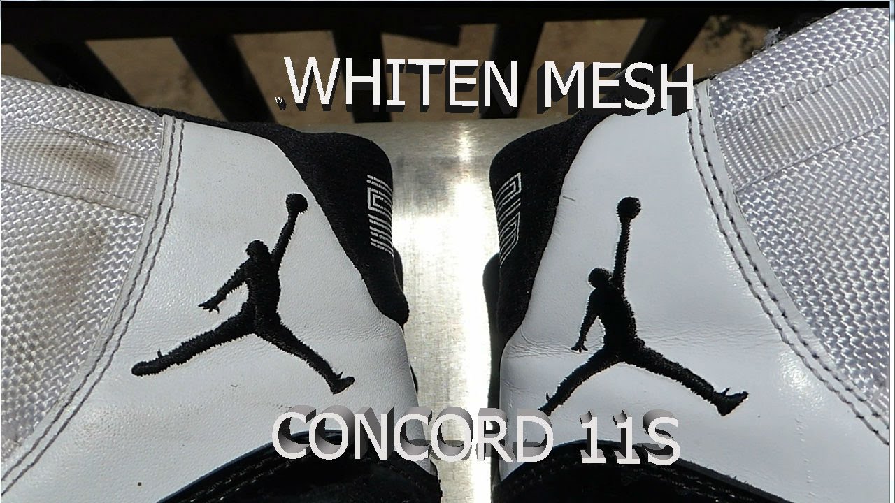 how to clean white jordan 11