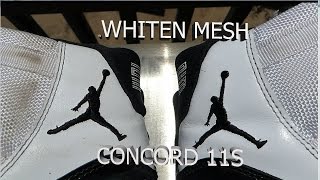 How To INSTANTLY RESTORE mesh on JORDAN 11 WITH HOUSEHOLD CLEANING PRODUCTS (restoration)