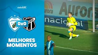 LONDRINA JOGA BEM MAS FICA NO EMPATE COM O CEARÁ | LONDRINA 0X0 CEARÁ | RÁDIO LEC
