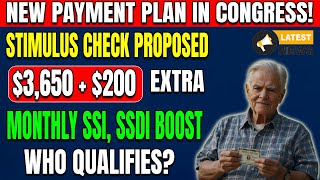 New Bill in Congress Proposes $3,650 Stimulus Check and $200 M/O Boost for Social Security & SSDI