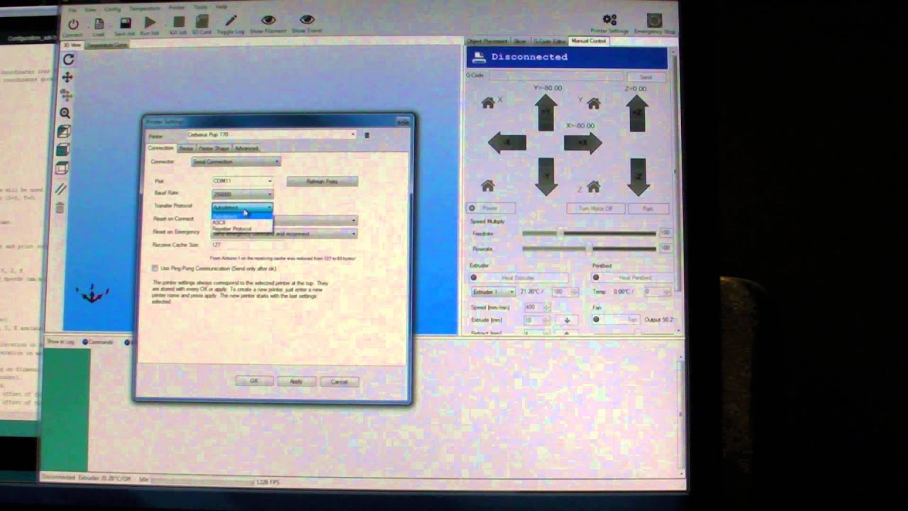 Cerberus Setup Repetier Host Setup and very basic operation for Cerberus Pup 170 - YouTube