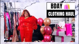 Bday Clothing Haul|Try On Haul|Ashley Stewart|Fashion Nova|Fashion to Figure|Boohoo|Birthday Haul 🛍