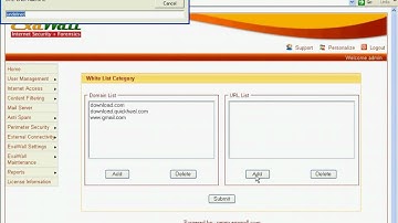 ExaWall White List Content Filtering