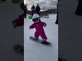 1 Year Old Girl Was Born To Snowboard