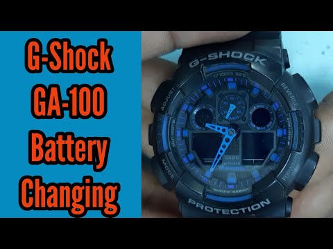 G Shock Ga100 Battery Replacement Youtube