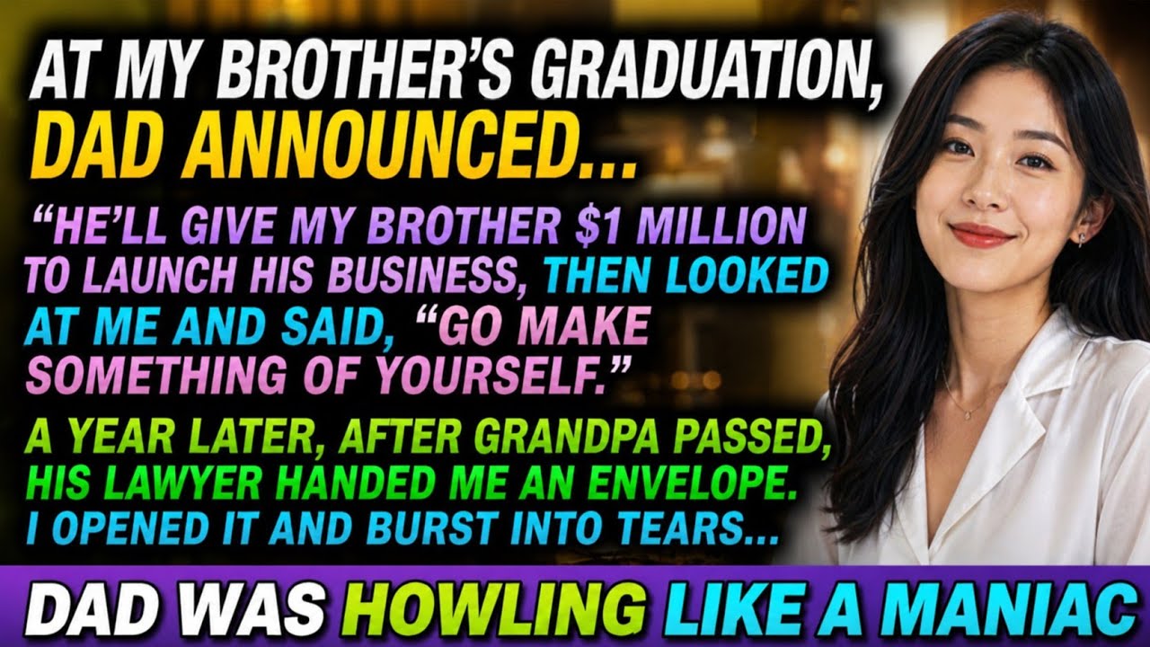 My father handed my brother a million-dollar check in front of our whole family—and then turned to me with a smile and said, “Go earn your own.” I didn’t argue. I just smiled, sat down, and...