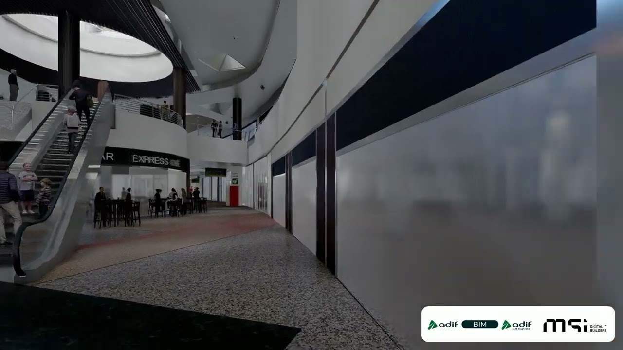 Vídeo de renderización Est. María Zambrano, Málaga - MSI Digital Builders